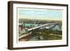Broadway Bridge, Little Rock, Arkansas-null-Framed Art Print
