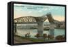 Broadway Bridge, Portland, Oregon-null-Framed Stretched Canvas