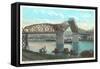 Broadway Bridge, Portland, Oregon-null-Framed Stretched Canvas