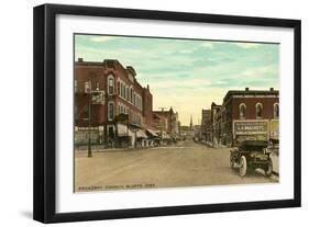 Broadway, Council Bluffs, Iowa-null-Framed Art Print