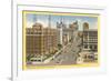 Broadway, Downtown, San Diego, California-null-Framed Art Print