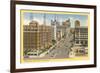 Broadway, Downtown, San Diego, California-null-Framed Art Print