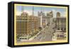 Broadway, Downtown, San Diego, California-null-Framed Stretched Canvas