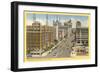 Broadway, Downtown, San Diego, California-null-Framed Art Print