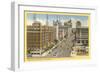 Broadway, Downtown, San Diego, California-null-Framed Art Print