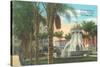 Broadway Electric Fountain, San Diego, California-null-Stretched Canvas