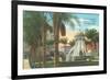 Broadway Electric Fountain, San Diego, California-null-Framed Art Print