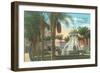 Broadway Electric Fountain, San Diego, California-null-Framed Art Print
