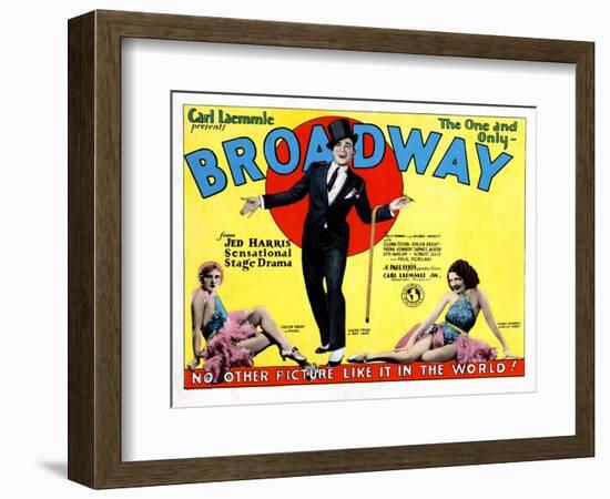 Broadway, Evelyn Brent, Glenn Tryon, Merna Kennedy, 1929-null-Framed Art Print