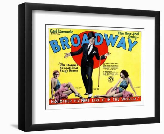 Broadway, Evelyn Brent, Glenn Tryon, Merna Kennedy, 1929-null-Framed Art Print