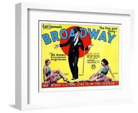 Broadway, Evelyn Brent, Glenn Tryon, Merna Kennedy, 1929-null-Framed Art Print