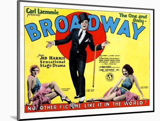 Broadway, Evelyn Brent, Glenn Tryon, Merna Kennedy, 1929-null-Mounted Art Print