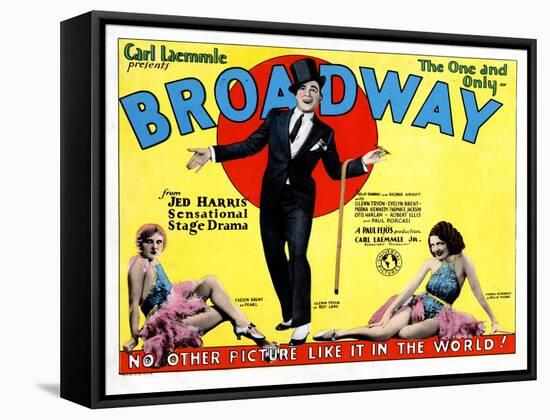 Broadway, Evelyn Brent, Glenn Tryon, Merna Kennedy, 1929-null-Framed Stretched Canvas