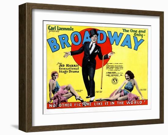 Broadway, Evelyn Brent, Glenn Tryon, Merna Kennedy, 1929-null-Framed Art Print