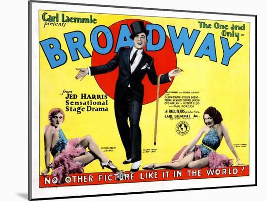 Broadway, Evelyn Brent, Glenn Tryon, Merna Kennedy, 1929-null-Mounted Art Print