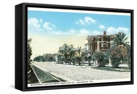 Broadway, Galveston, Texas-null-Framed Stretched Canvas