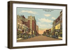 Broadway, Gary, Indiana-null-Framed Art Print