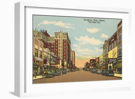 Broadway, Gary, Indiana-null-Framed Art Print