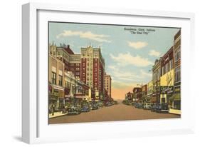 Broadway, Gary, Indiana-null-Framed Art Print