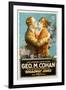 Broadway Jones, George M. Cohan, Marguerite Snow, 1917-null-Framed Photo