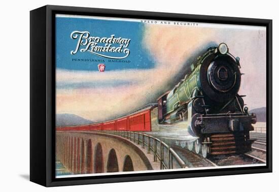 Broadway Limited, Pennsylvania Railroad, 1927-null-Framed Stretched Canvas