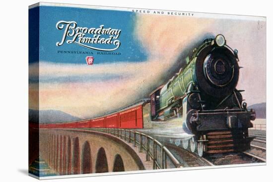 Broadway Limited, Pennsylvania Railroad, 1927-null-Stretched Canvas