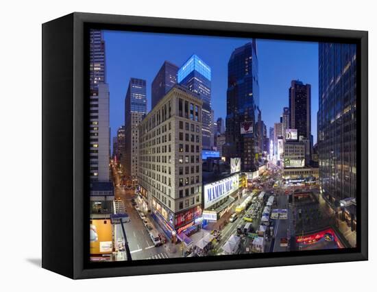 Broadway Looking Towards Times Square, Manhattan, New York City, New York, United States of America-Gavin Hellier-Framed Stretched Canvas