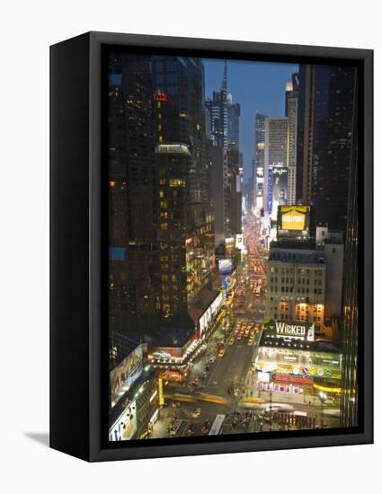 Broadway Looking Towards Times Square, Manhattan, New York City, USA-Alan Copson-Framed Stretched Canvas