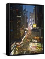 Broadway Looking Towards Times Square, Manhattan, New York City, USA-Alan Copson-Framed Stretched Canvas