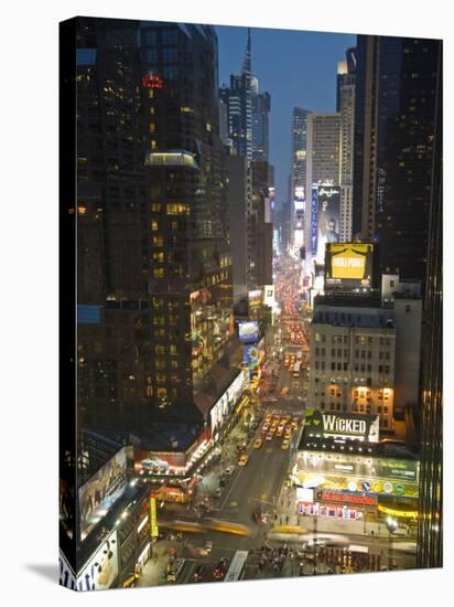 Broadway Looking Towards Times Square, Manhattan, New York City, USA-Alan Copson-Stretched Canvas