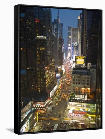 Broadway Looking Towards Times Square, Manhattan, New York City, USA-Alan Copson-Framed Stretched Canvas