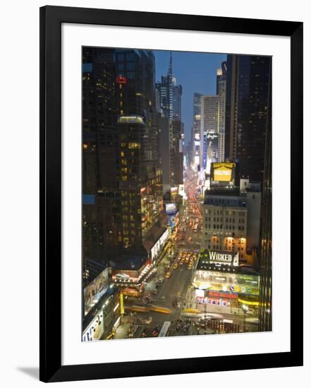 Broadway Looking Towards Times Square, Manhattan, New York City, USA-Alan Copson-Framed Premium Photographic Print