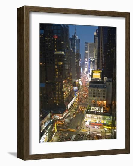 Broadway Looking Towards Times Square, Manhattan, New York City, USA-Alan Copson-Framed Photographic Print