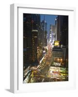 Broadway Looking Towards Times Square, Manhattan, New York City, USA-Alan Copson-Framed Photographic Print