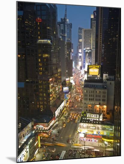 Broadway Looking Towards Times Square, Manhattan, New York City, USA-Alan Copson-Mounted Photographic Print