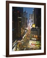 Broadway Looking Towards Times Square, Manhattan, New York City, USA-Alan Copson-Framed Photographic Print