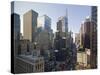 Broadway Looking Towards Times Square, Manhattan, New York City, USA-Alan Copson-Stretched Canvas