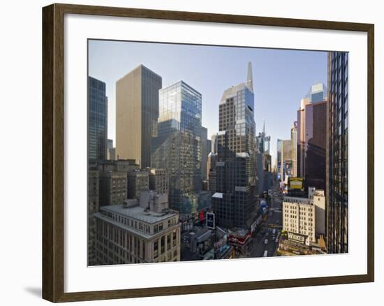 Broadway Looking Towards Times Square, Manhattan, New York City, USA-Alan Copson-Framed Photographic Print