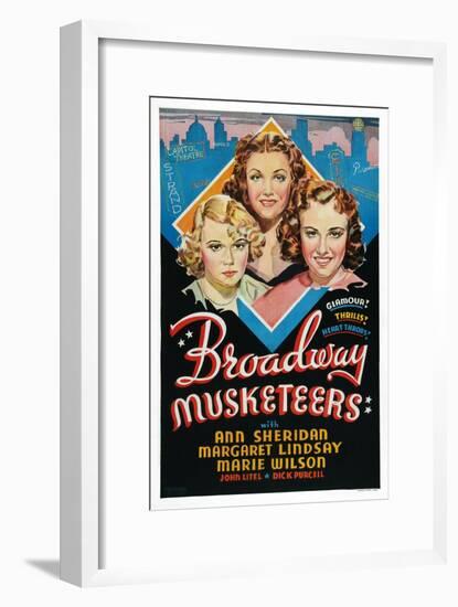 Broadway Musketeers-null-Framed Art Print