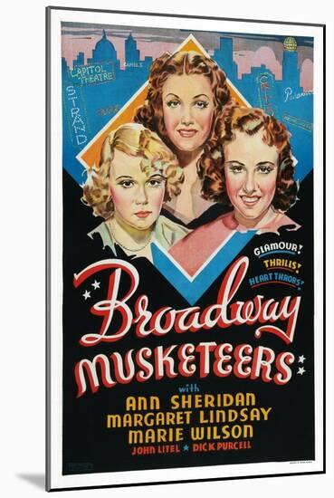 Broadway Musketeers-null-Mounted Art Print