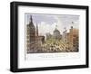 Broadway New York-Currier & Ives-Framed Giclee Print