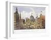 Broadway New York-Currier & Ives-Framed Giclee Print