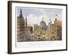 Broadway New York-Currier & Ives-Framed Giclee Print