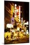 Broadway Night II - In the Style of Oil Painting-Philippe Hugonnard-Mounted Giclee Print