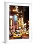 Broadway Night - In the Style of Oil Painting-Philippe Hugonnard-Framed Giclee Print