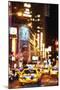 Broadway Night - In the Style of Oil Painting-Philippe Hugonnard-Mounted Giclee Print