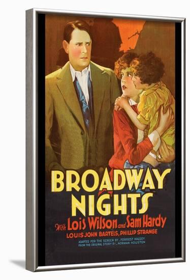 Broadway Nights-null-Framed Art Print