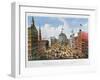 Broadway, NYC, 1875-Currier & Ives-Framed Giclee Print