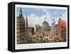 Broadway, NYC, 1875-Currier & Ives-Framed Stretched Canvas