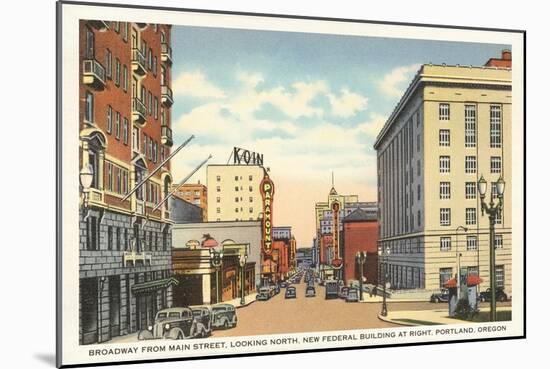 Broadway, Portland, Oregon-null-Mounted Art Print